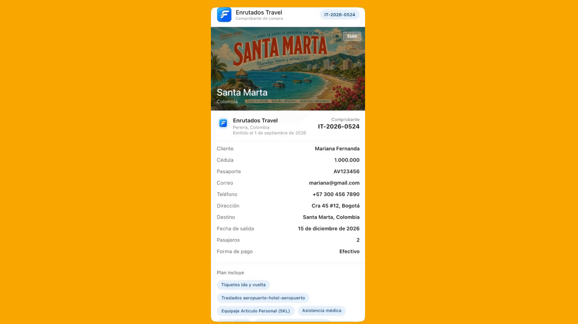 Comprobante final